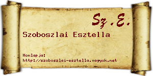Szoboszlai Esztella névjegykártya